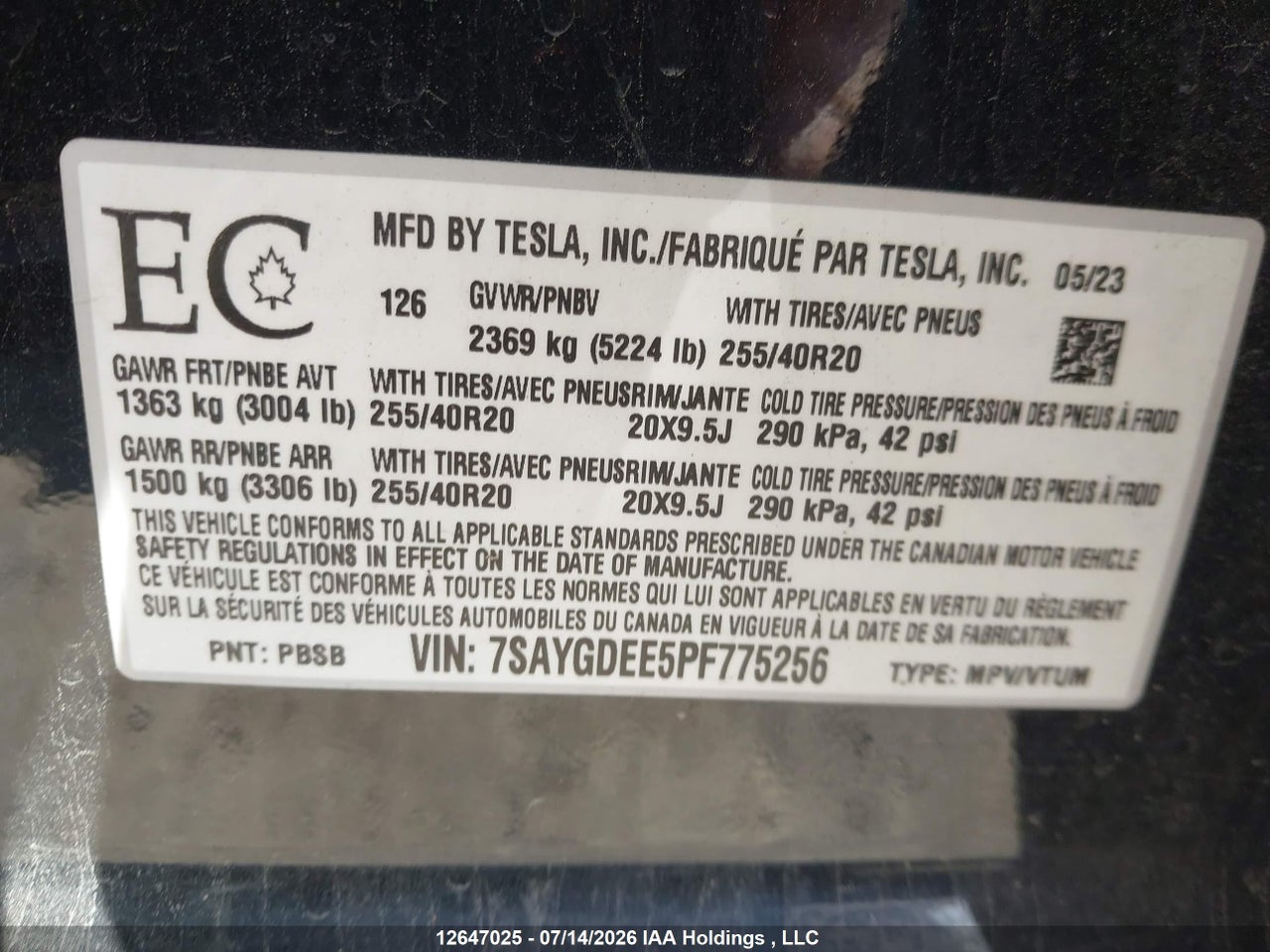 2023 TESLA MODEL Y thumbnail 10