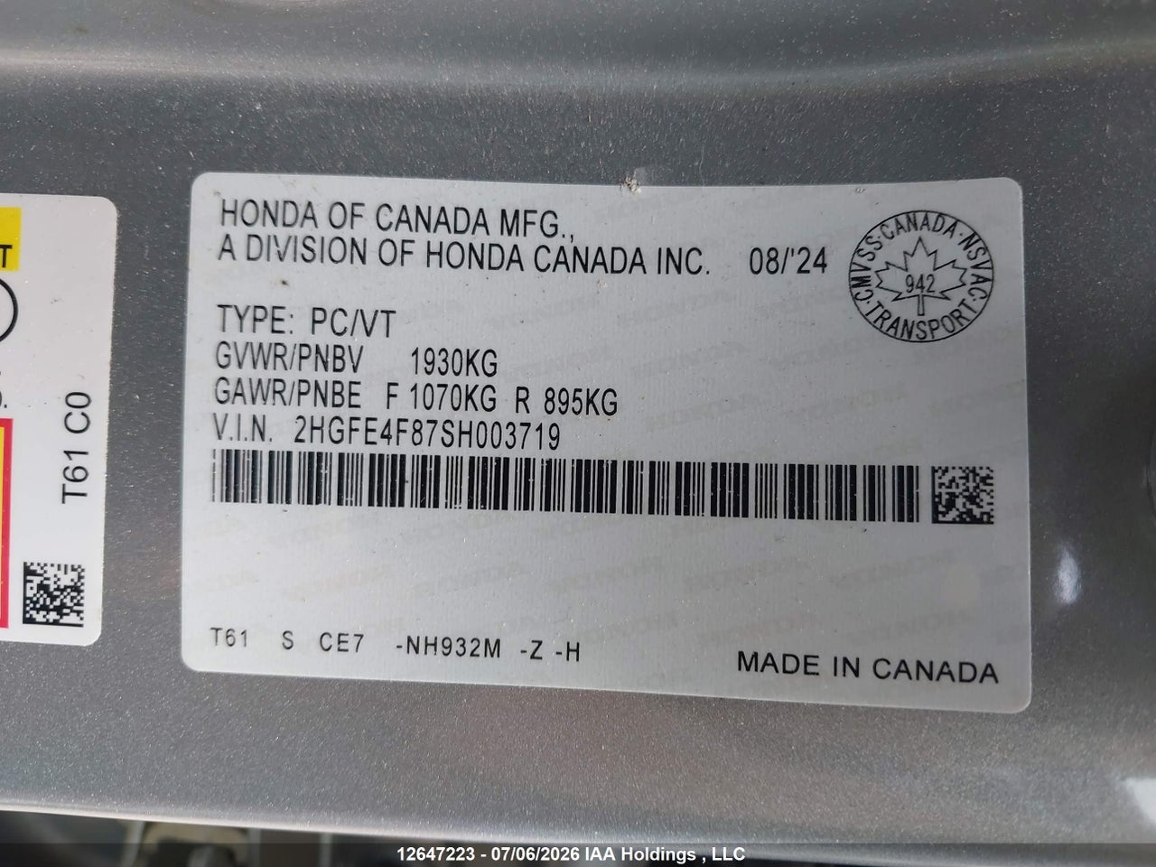 2025 HONDA CIVIC SPORT HYBRID/SPORT TOURING HYBRID thumbnail 10