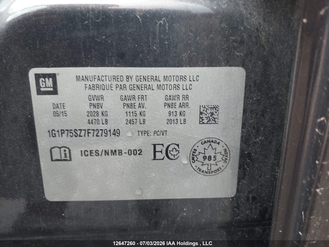 2015 CHEVROLET CRUZE DIESEL thumbnail 10