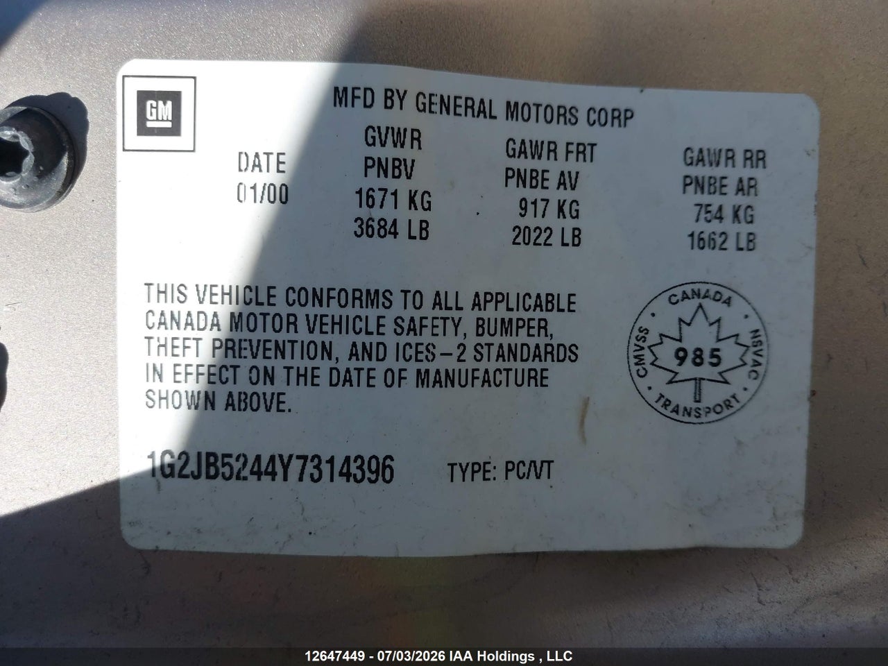 2000 PONTIAC SUNFIRE SE thumbnail 10