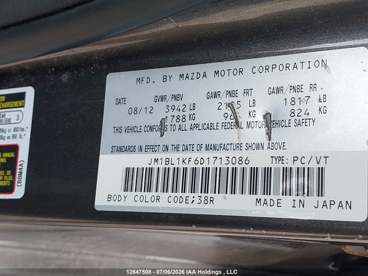 2013 MAZDA MAZDA3 GX thumbnail 10