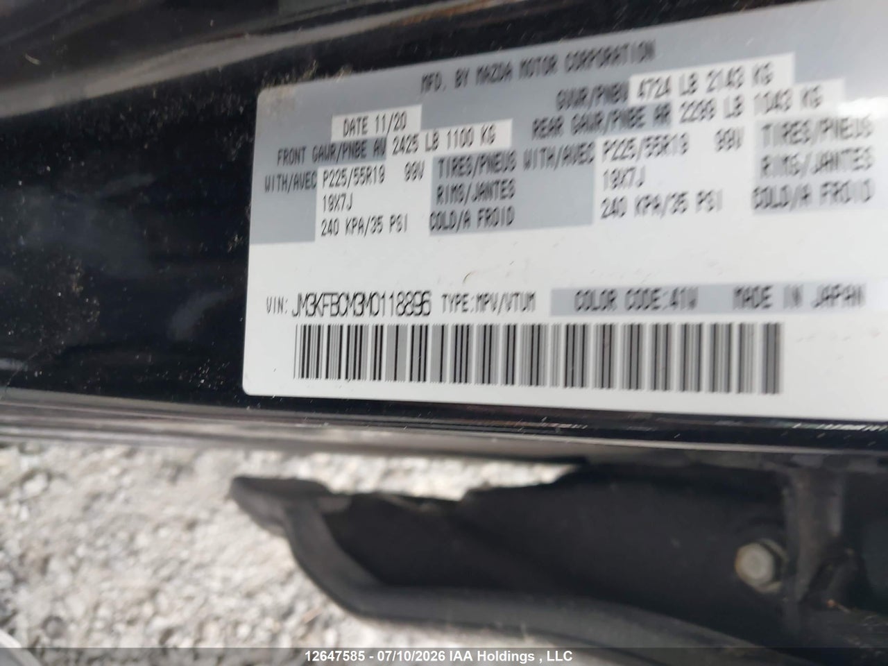 2021 MAZDA CX-5 TOURING thumbnail 10