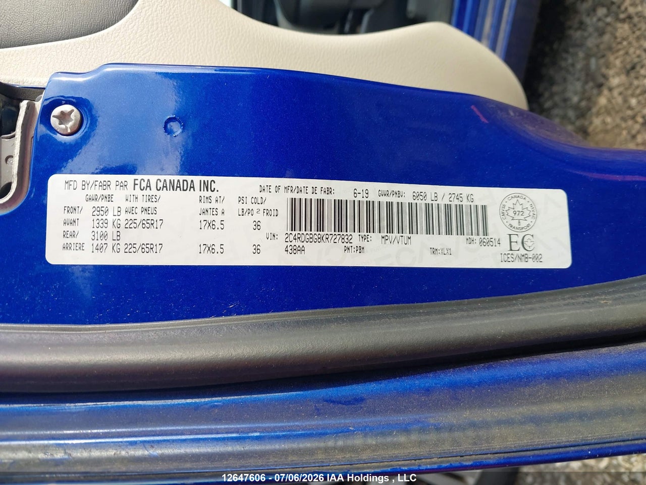 2019 DODGE GRAND CARAVAN CVP/SXT thumbnail 10