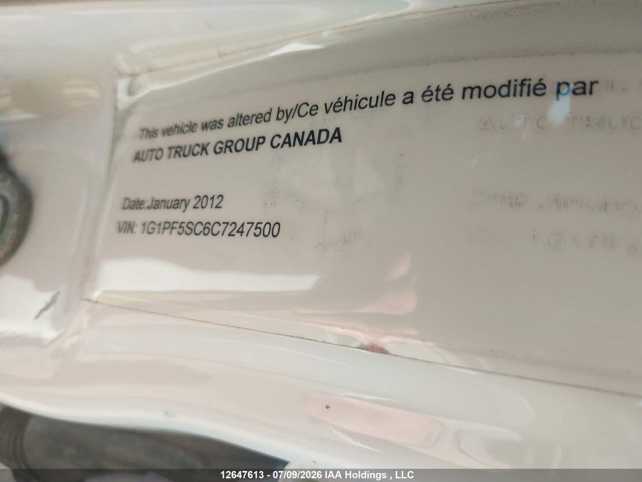2012 CHEVROLET CRUZE LT TURBO thumbnail 10
