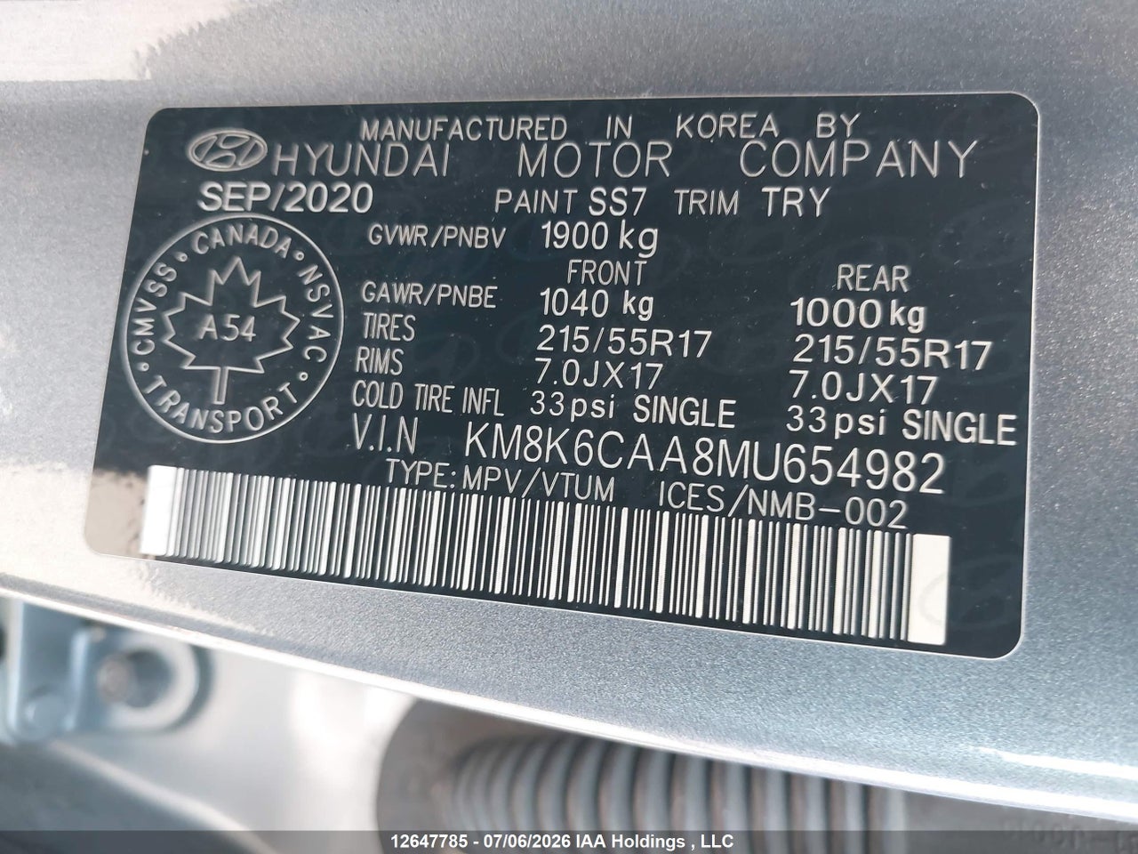 2021 HYUNDAI KONA SEL PLUS thumbnail 10