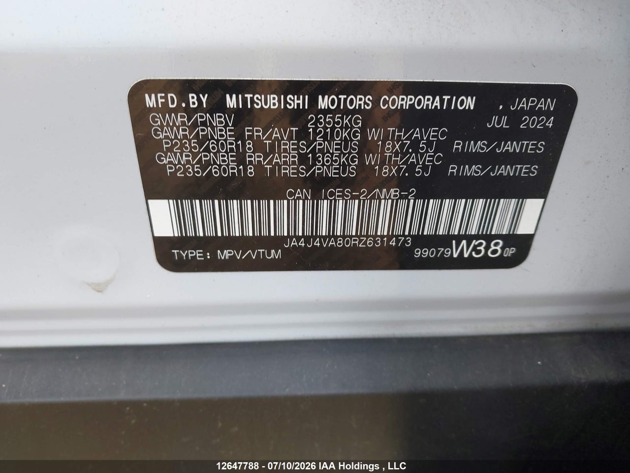 2024 MITSUBISHI outlander thumbnail 10