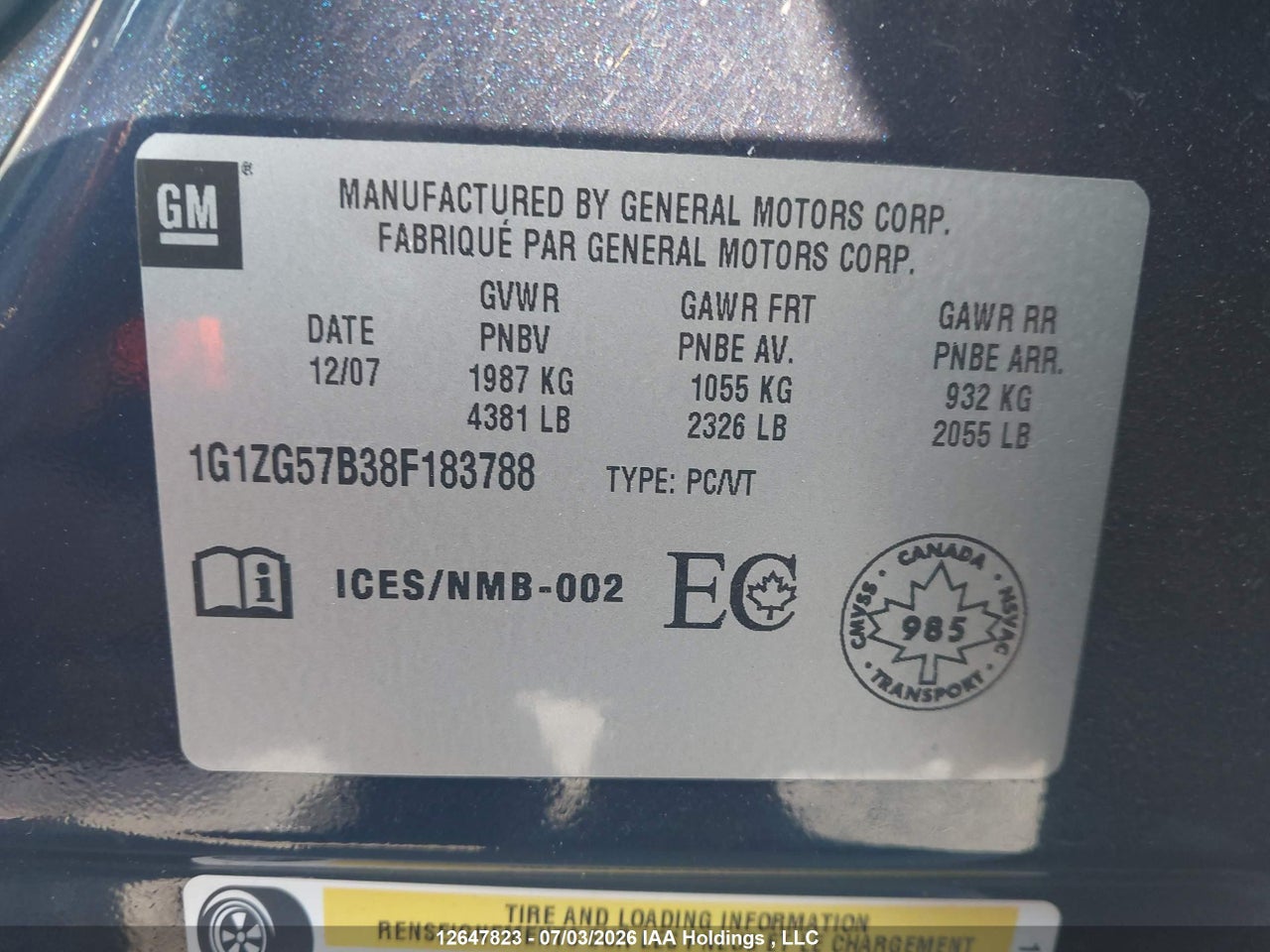 2008 CHEVROLET MALIBU LS thumbnail 10