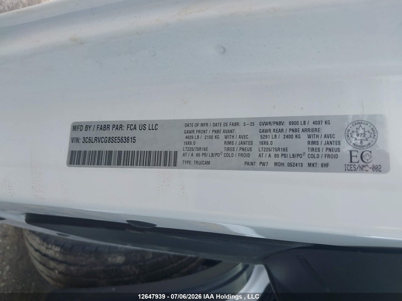 2025 RAM PROMASTER 2500 HIGH ROOF thumbnail 10