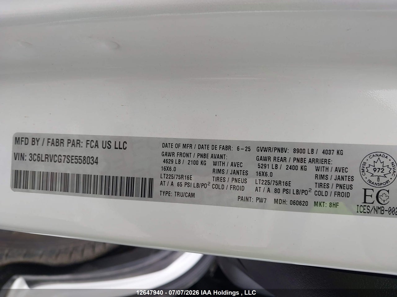 2025 RAM PROMASTER 2500 HIGH ROOF thumbnail 10