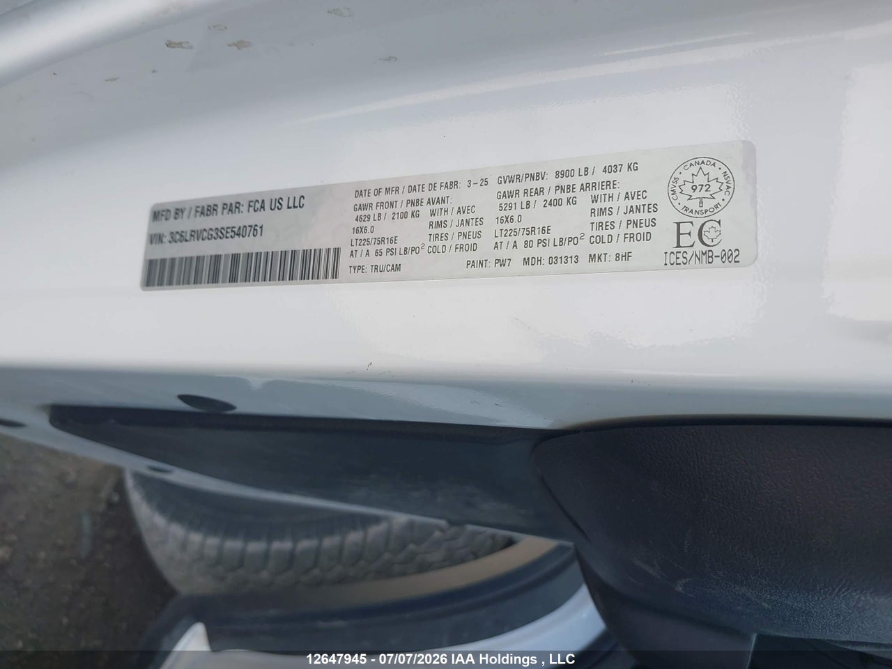 2025 RAM PROMASTER 2500 HIGH ROOF thumbnail 10