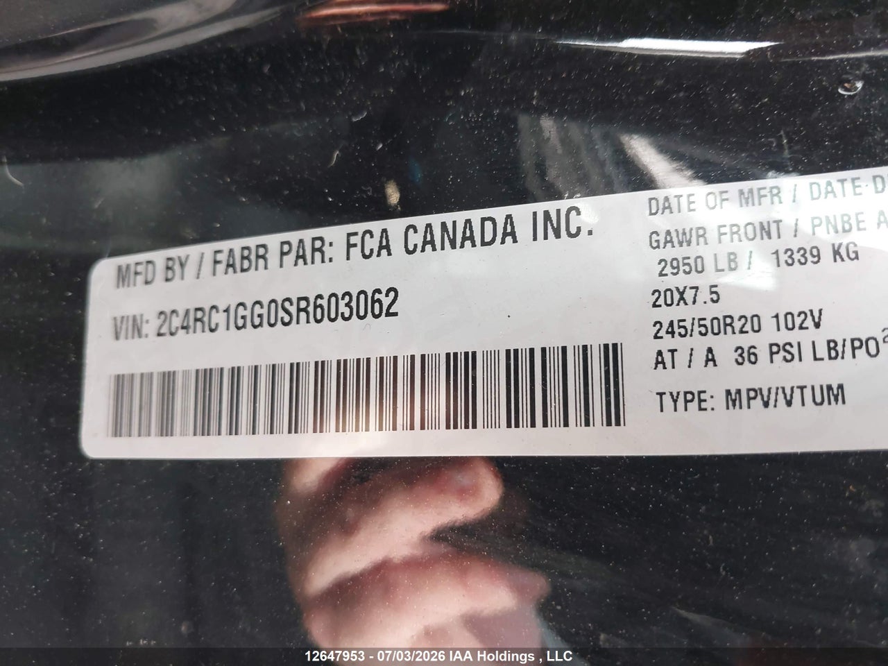 2025 CHRYSLER PACIFICA LIMITED thumbnail 10