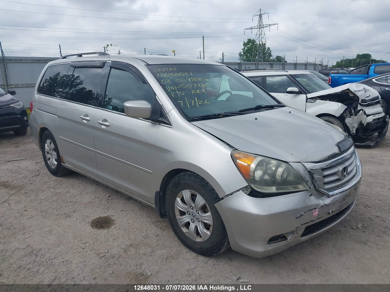 2008 HONDA ODYSSEY EX thumbnail 2
