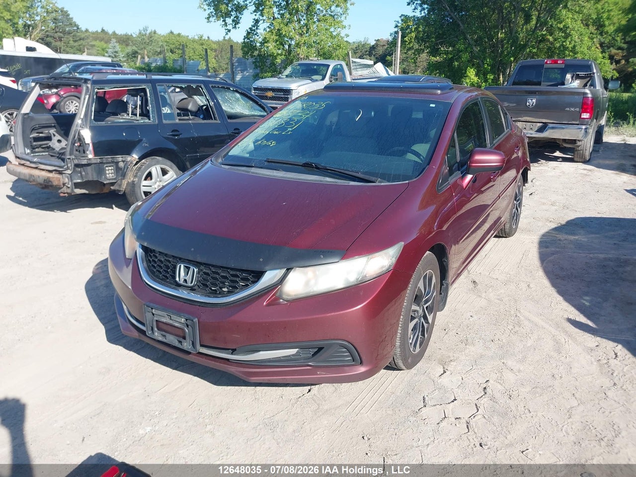 2014 HONDA CIVIC LX thumbnail 3