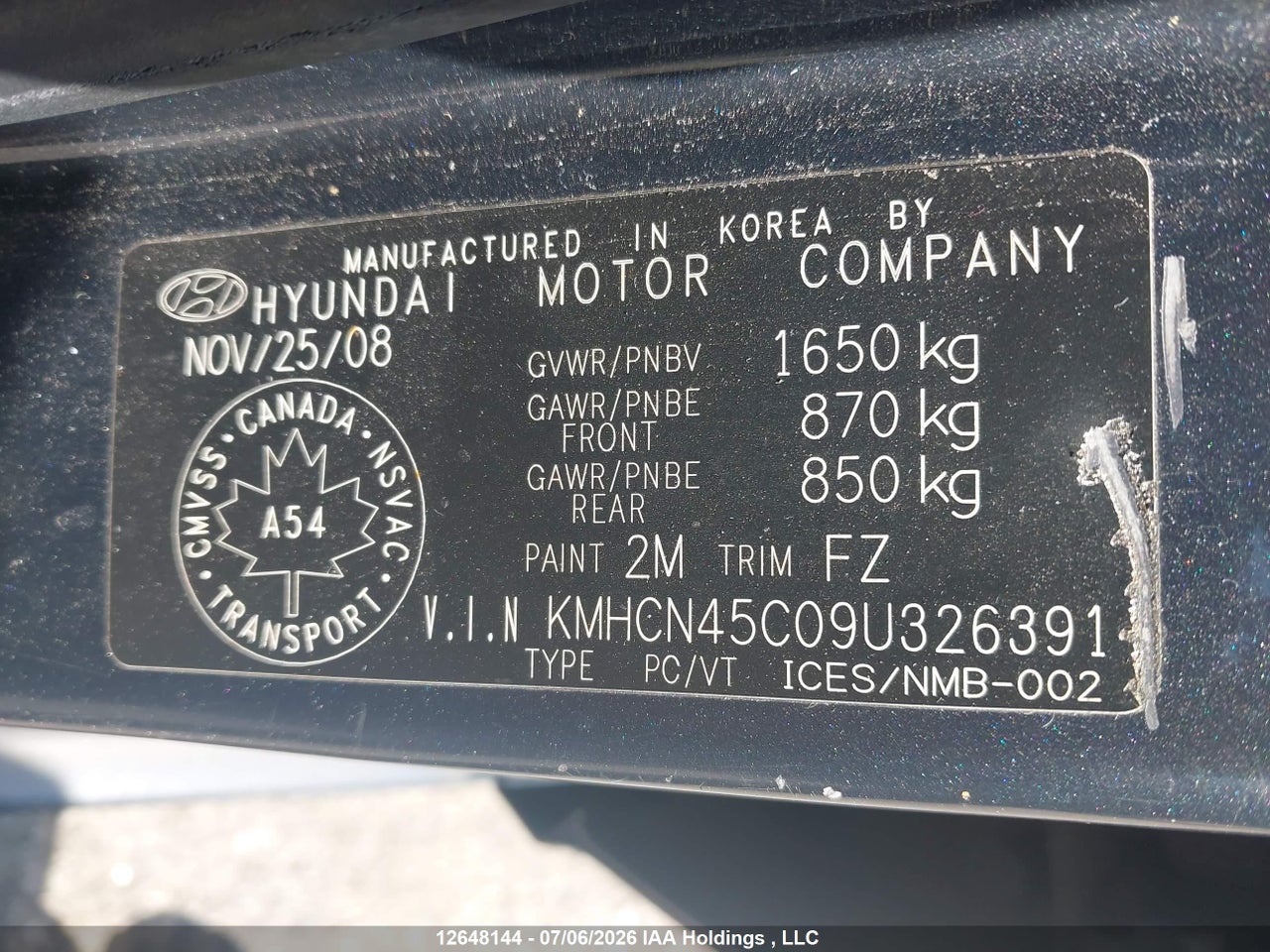 2009 HYUNDAI ACCENT 25TH ANNIVERSARY/GL/GLS/L thumbnail 10