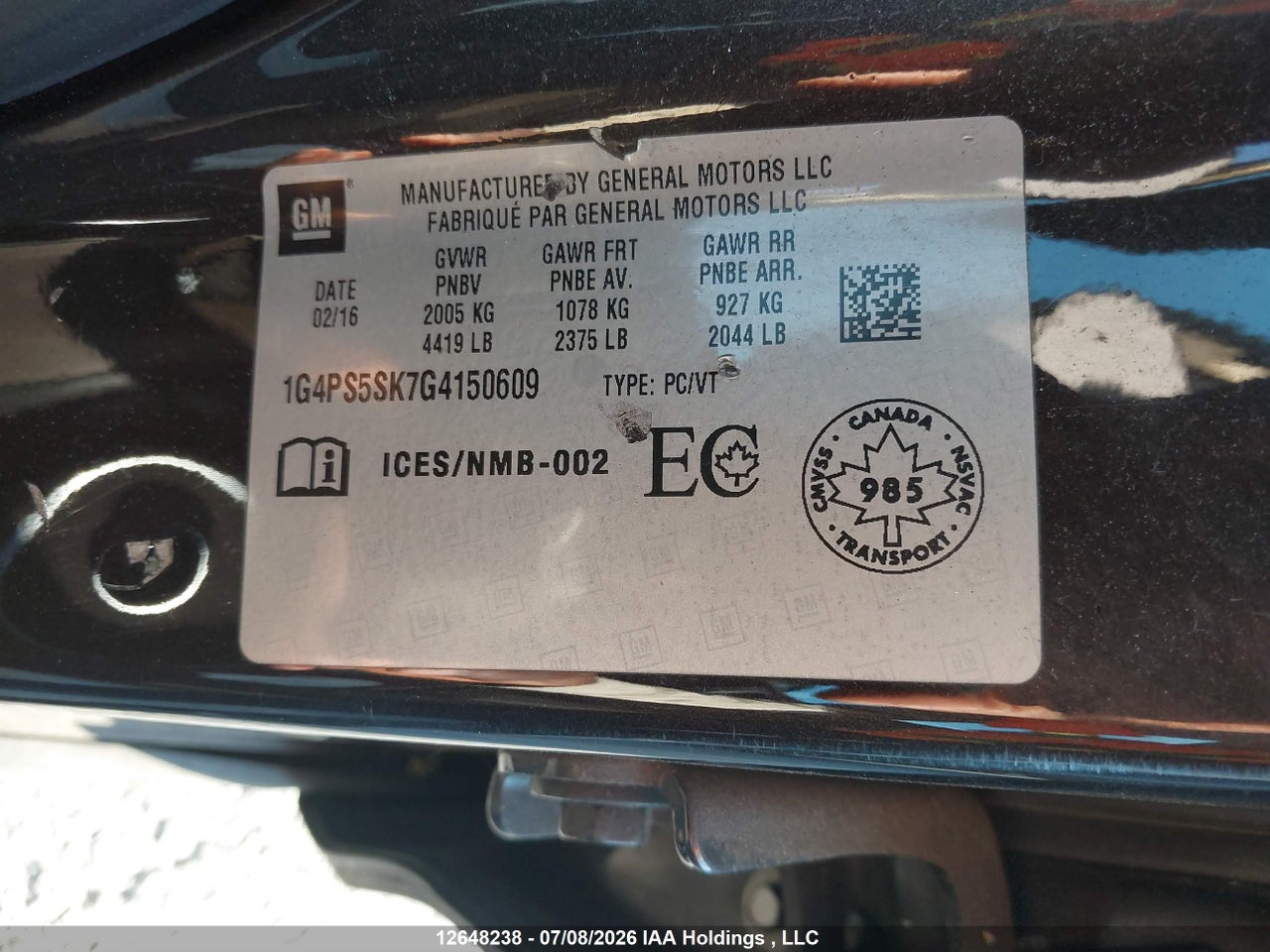 2016 BUICK VERANO LEATHER thumbnail 10