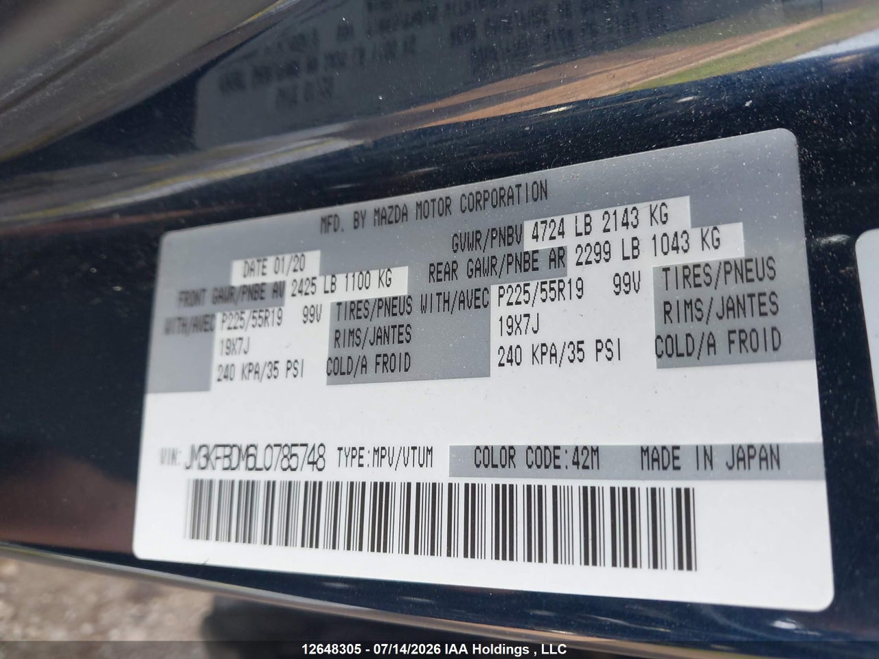 2020 MAZDA CX-5 GRAND TOURING thumbnail 10