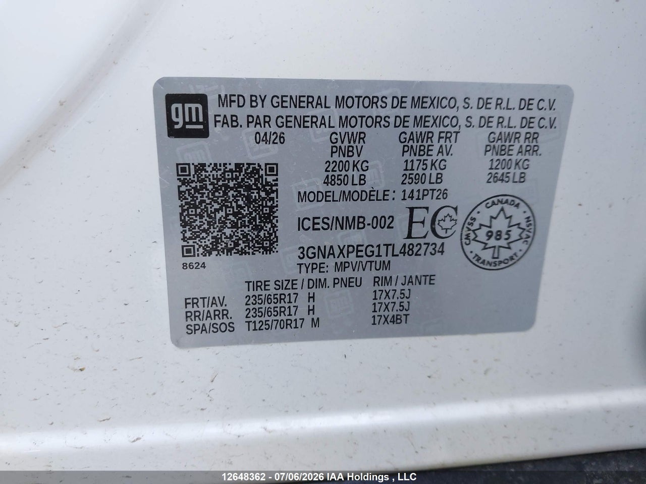 2026 CHEVROLET EQUINOX LT thumbnail 10