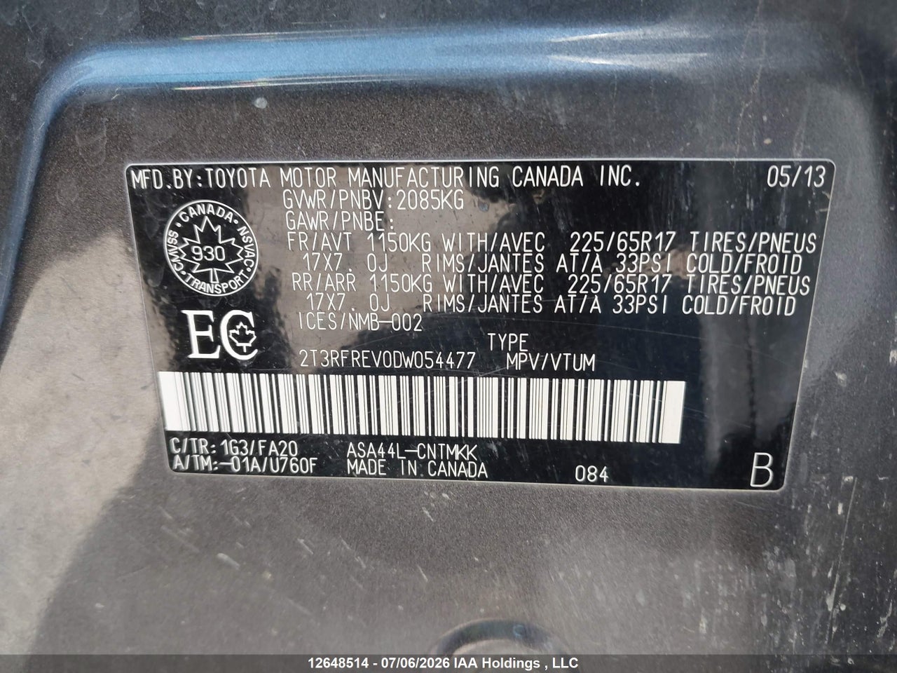 2013 TOYOTA RAV4 XLE thumbnail 10
