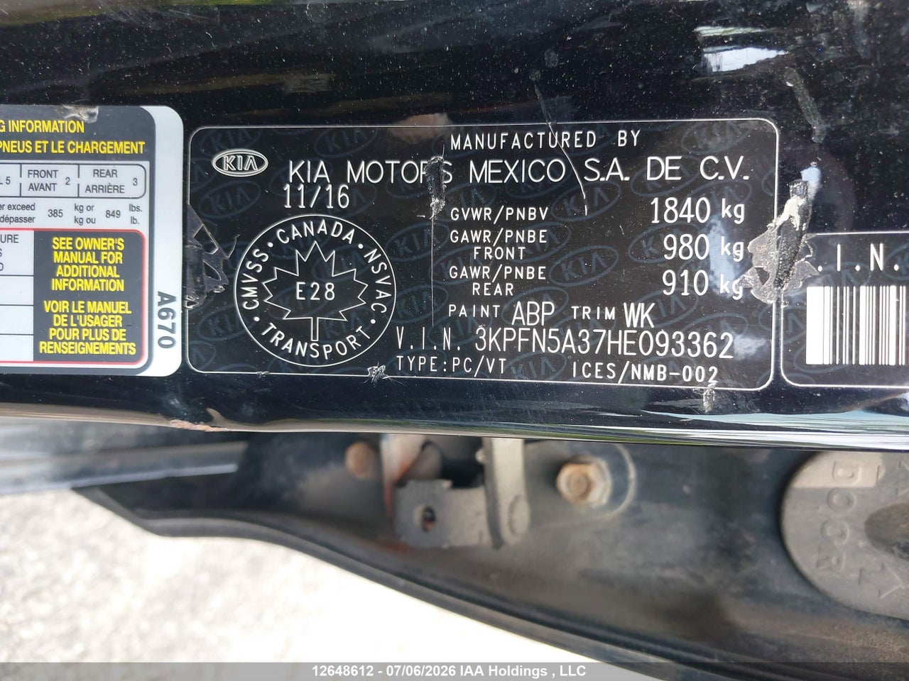2017 KIA FORTE 1.6L SX thumbnail 10