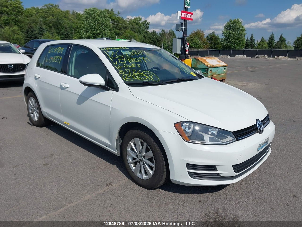 2016 VOLKSWAGEN GOLF S thumbnail 2