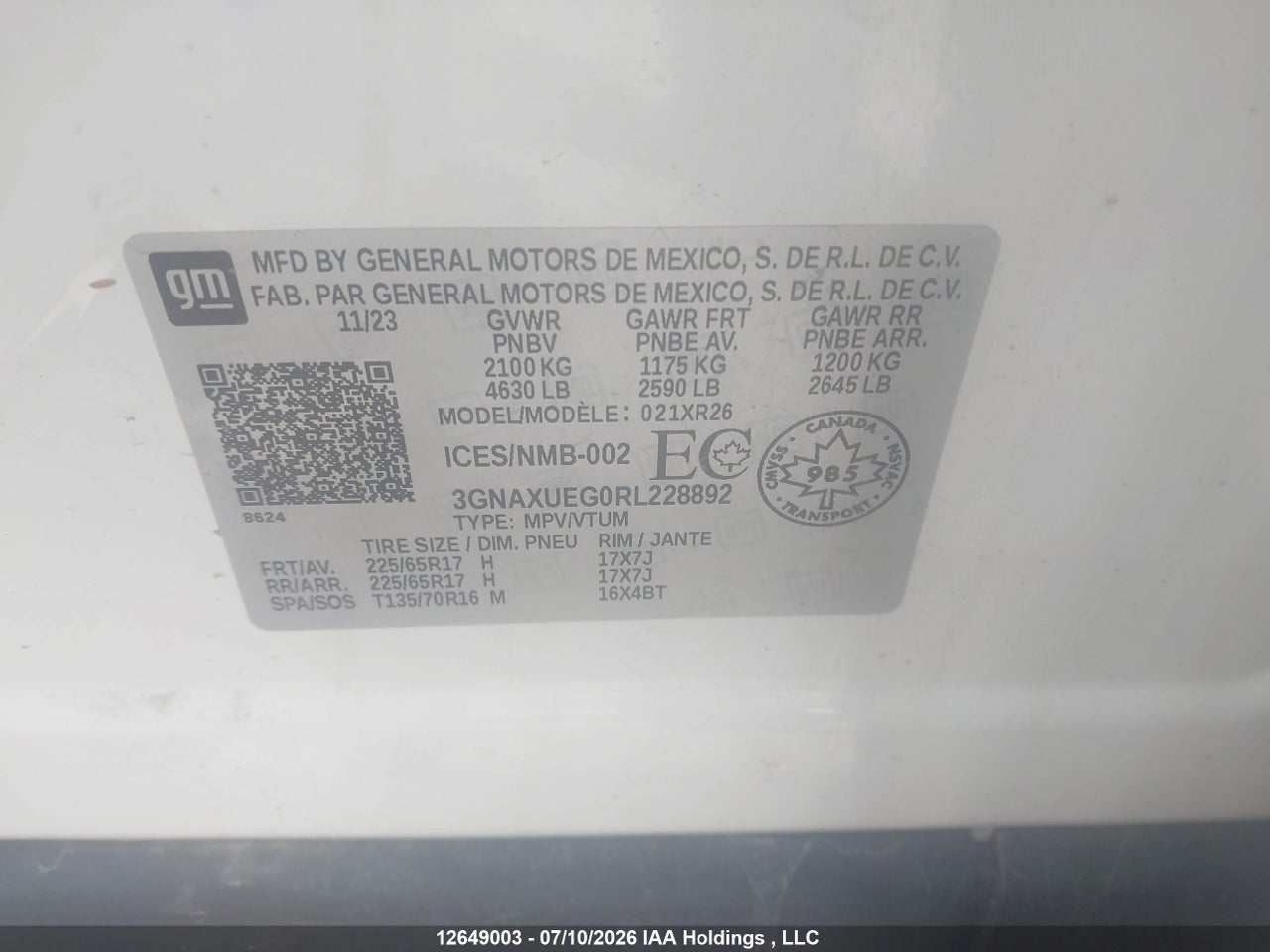 2024 CHEVROLET EQUINOX LT thumbnail 10