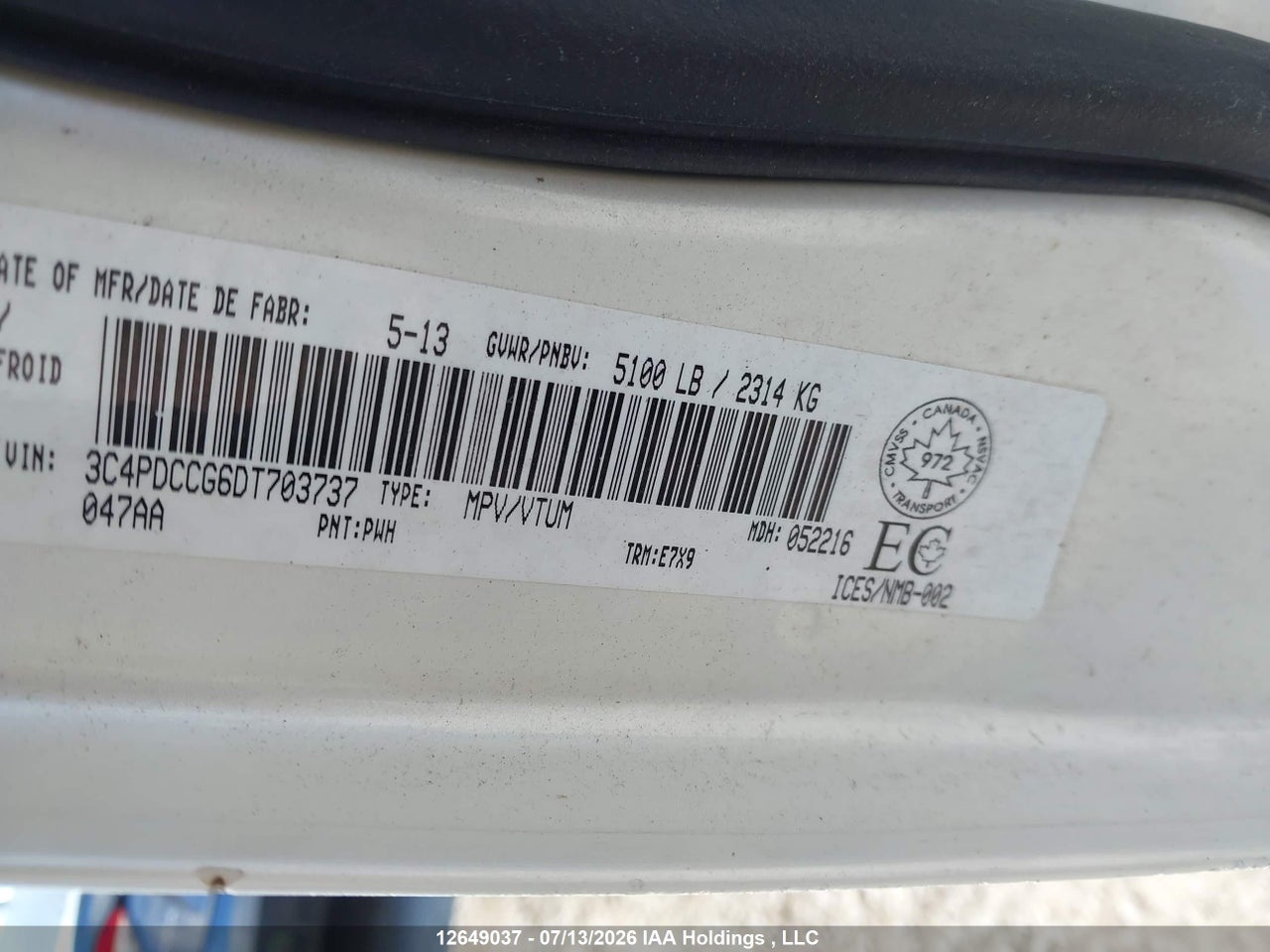2013 DODGE JOURNEY thumbnail 10