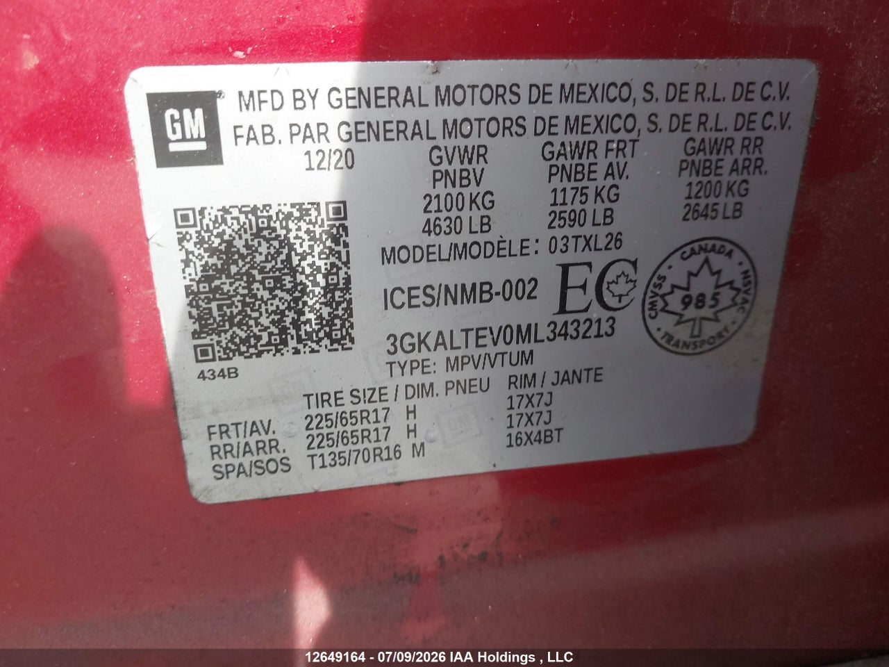 2021 GMC TERRAIN SLE thumbnail 10