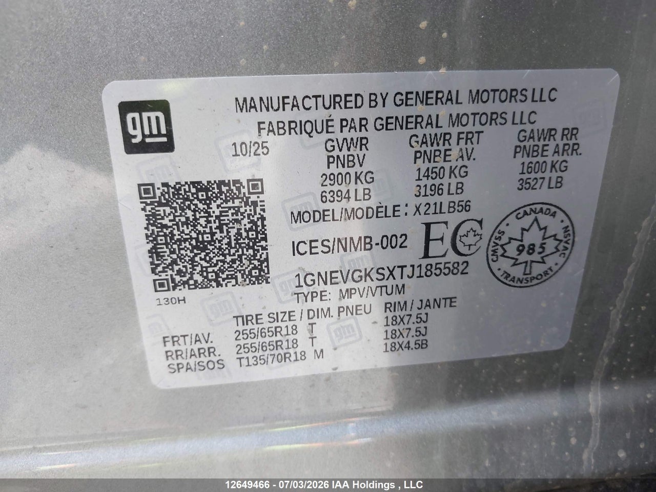 2026 CHEVROLET TRAVERSE LT thumbnail 10