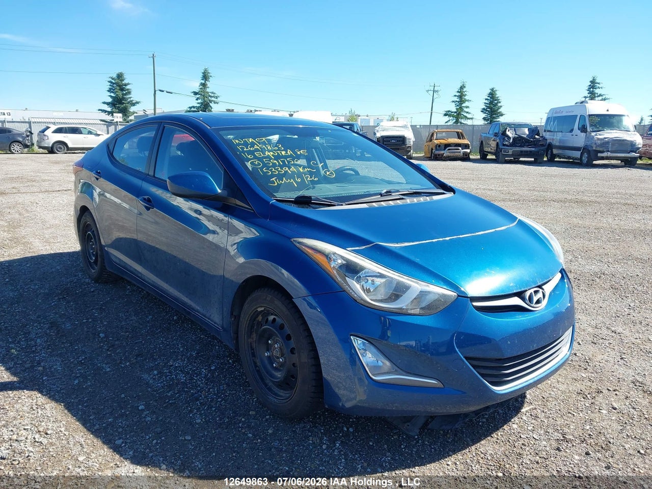 2016 HYUNDAI ELANTRA SE/SPORT/LIMITED thumbnail 2
