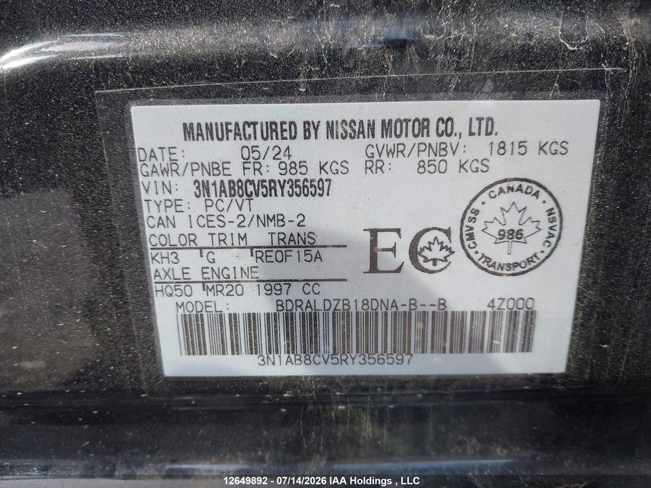 2024 NISSAN SENTRA thumbnail 10