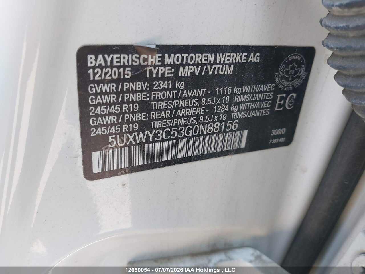2016 BMW X3 XDRIVE28D thumbnail 10
