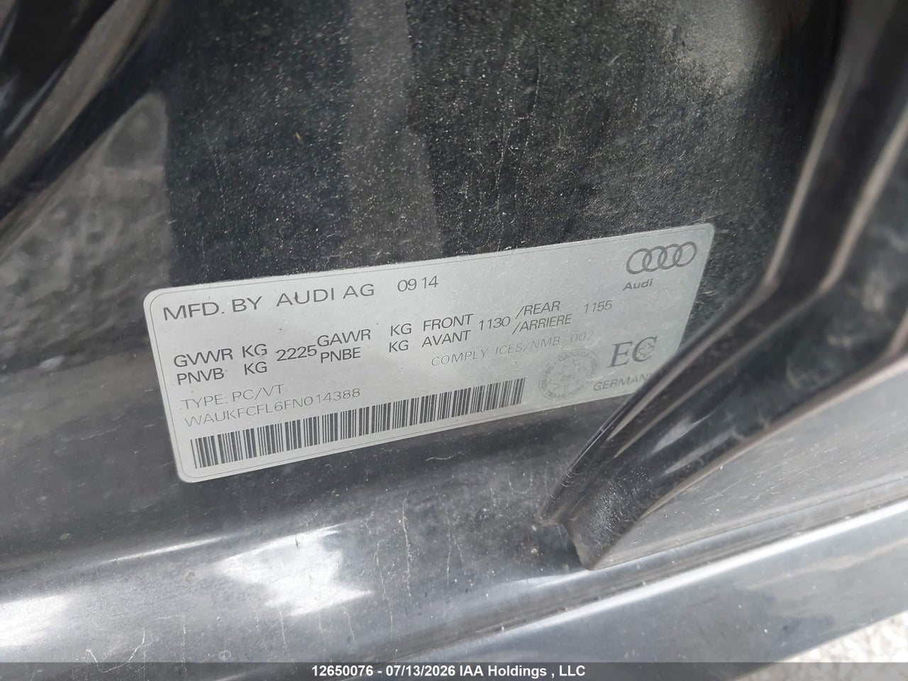 2015 AUDI A4 2.0T TECHNIK PLUS thumbnail 10