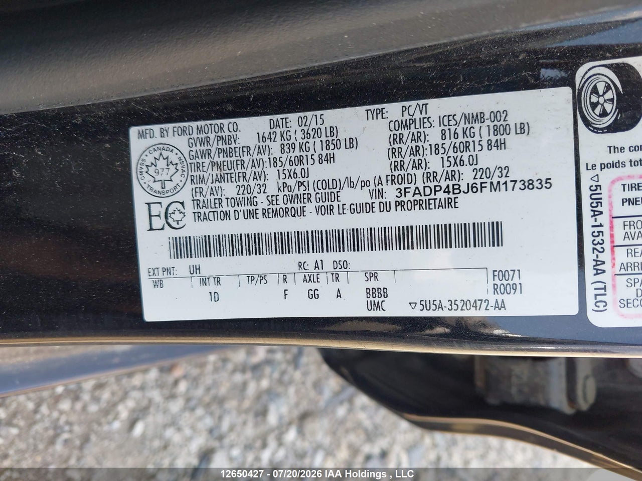 2015 FORD FIESTA SE thumbnail 10
