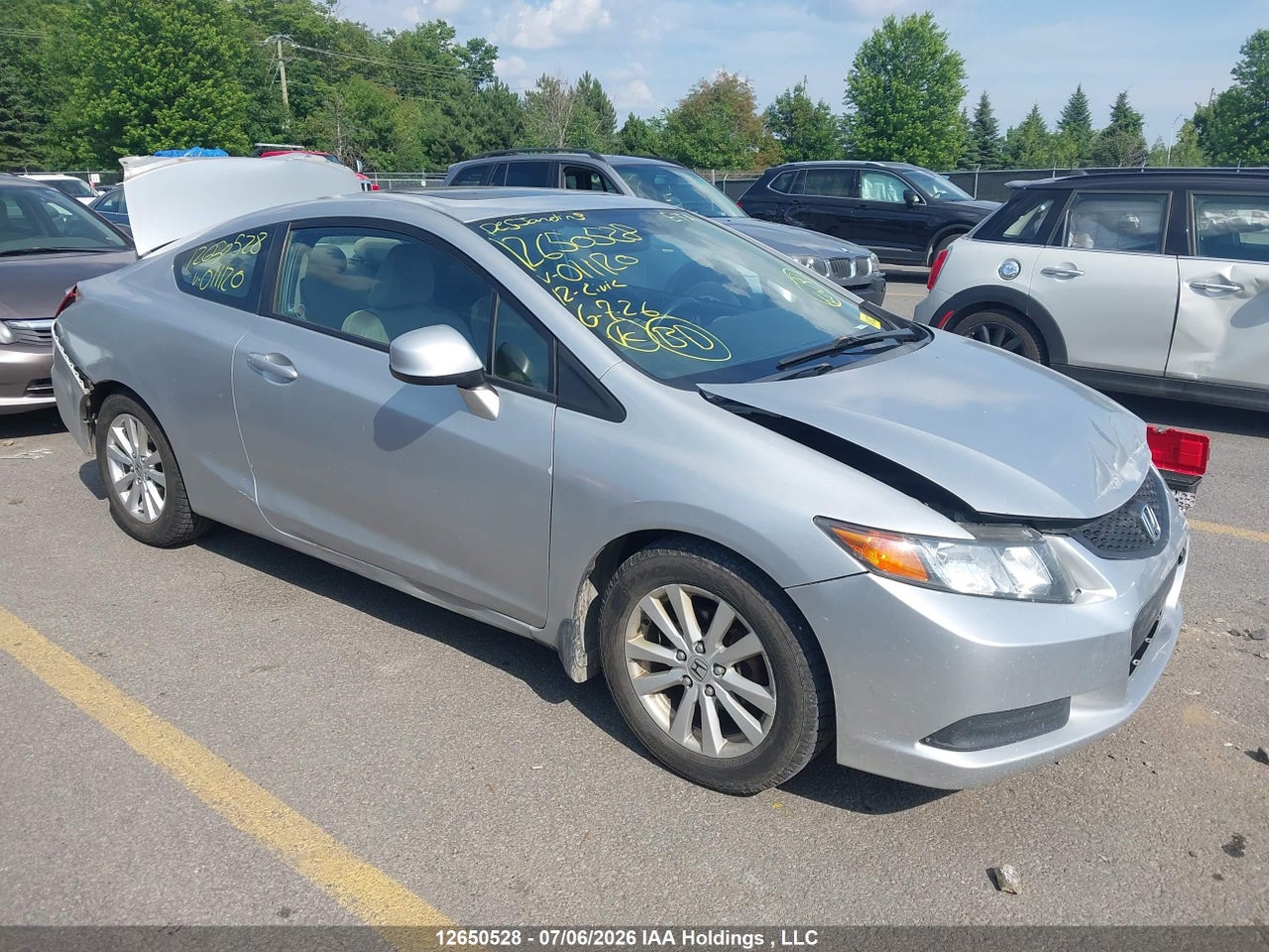 2012 HONDA CIVIC LX thumbnail 2