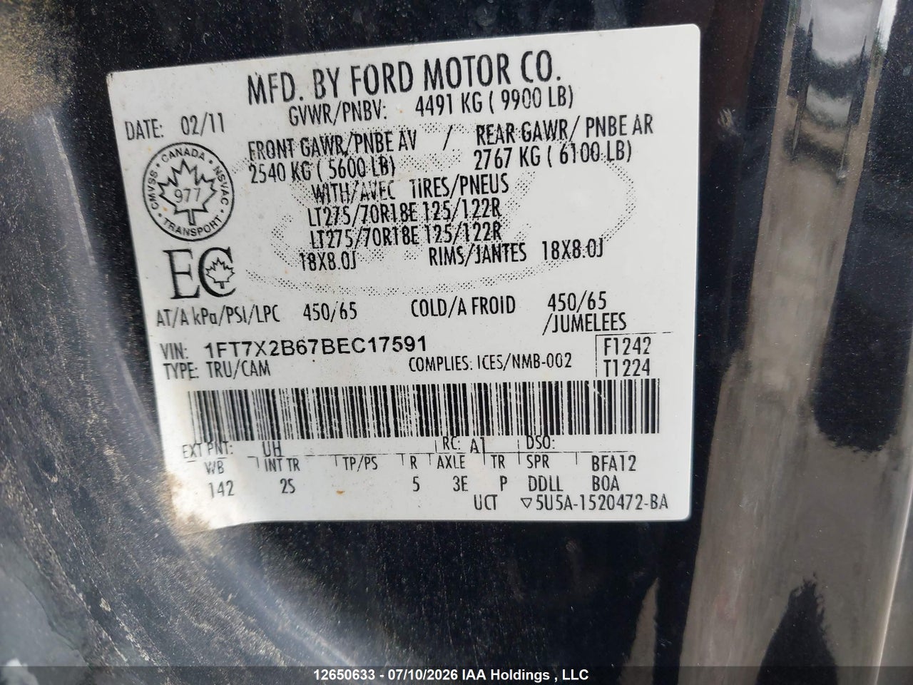 2011 FORD F250 SUPER DUTY thumbnail 10