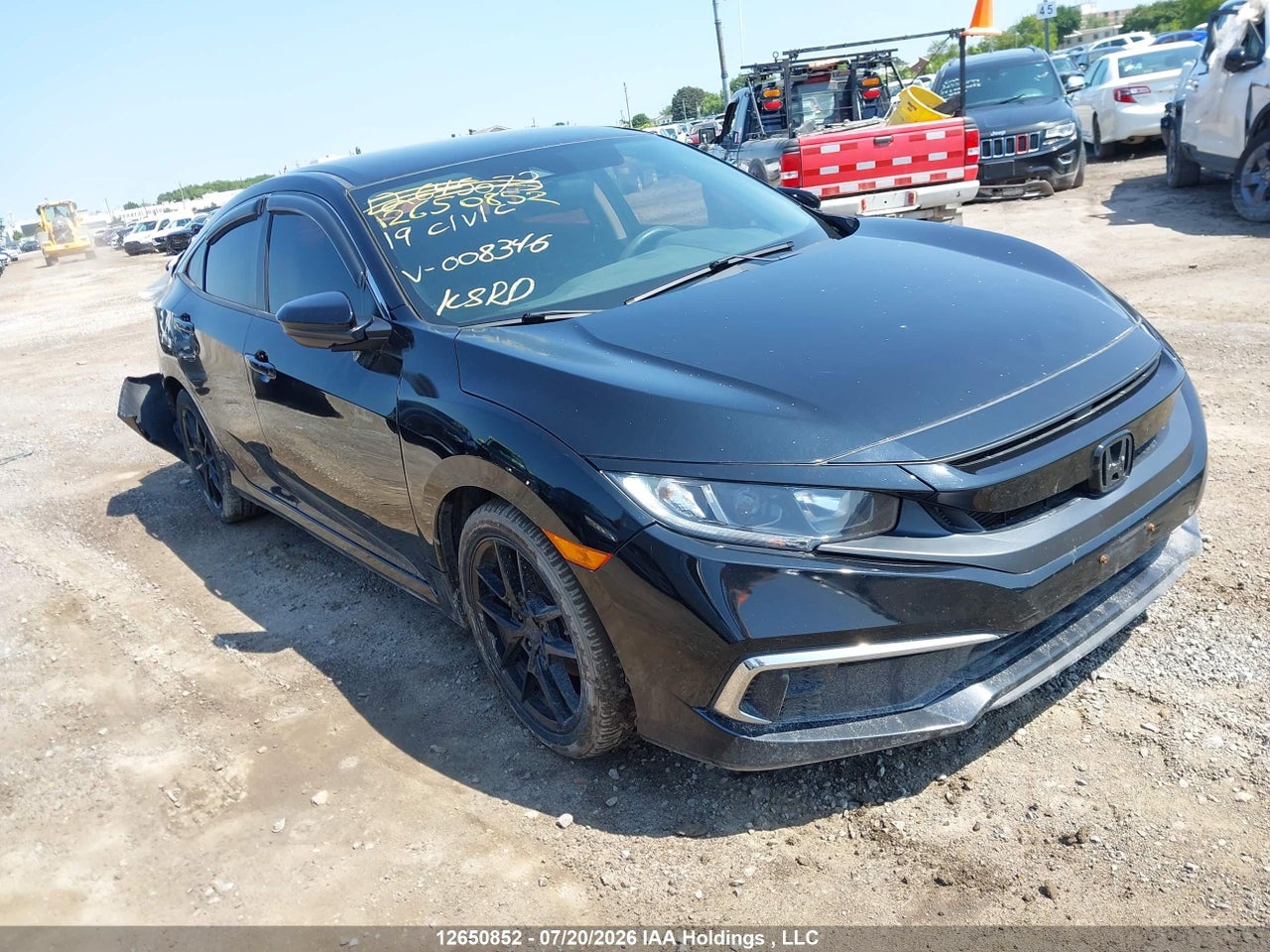 2019 HONDA CIVIC LX thumbnail 2