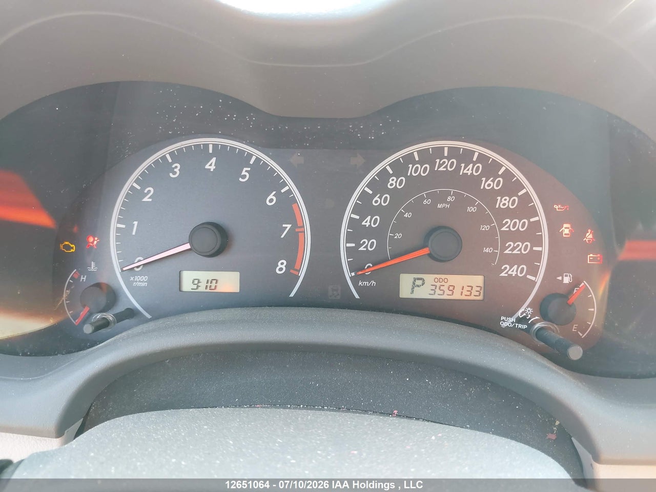 2009 TOYOTA COROLLA S/LE/XLE thumbnail 8