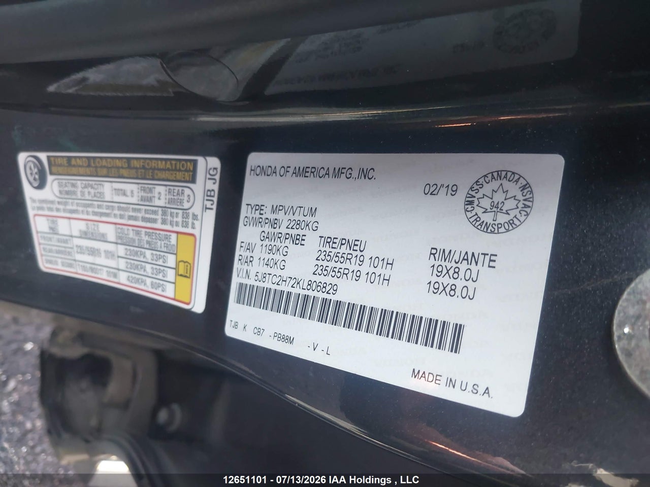 2019 ACURA RDX ELITE thumbnail 10
