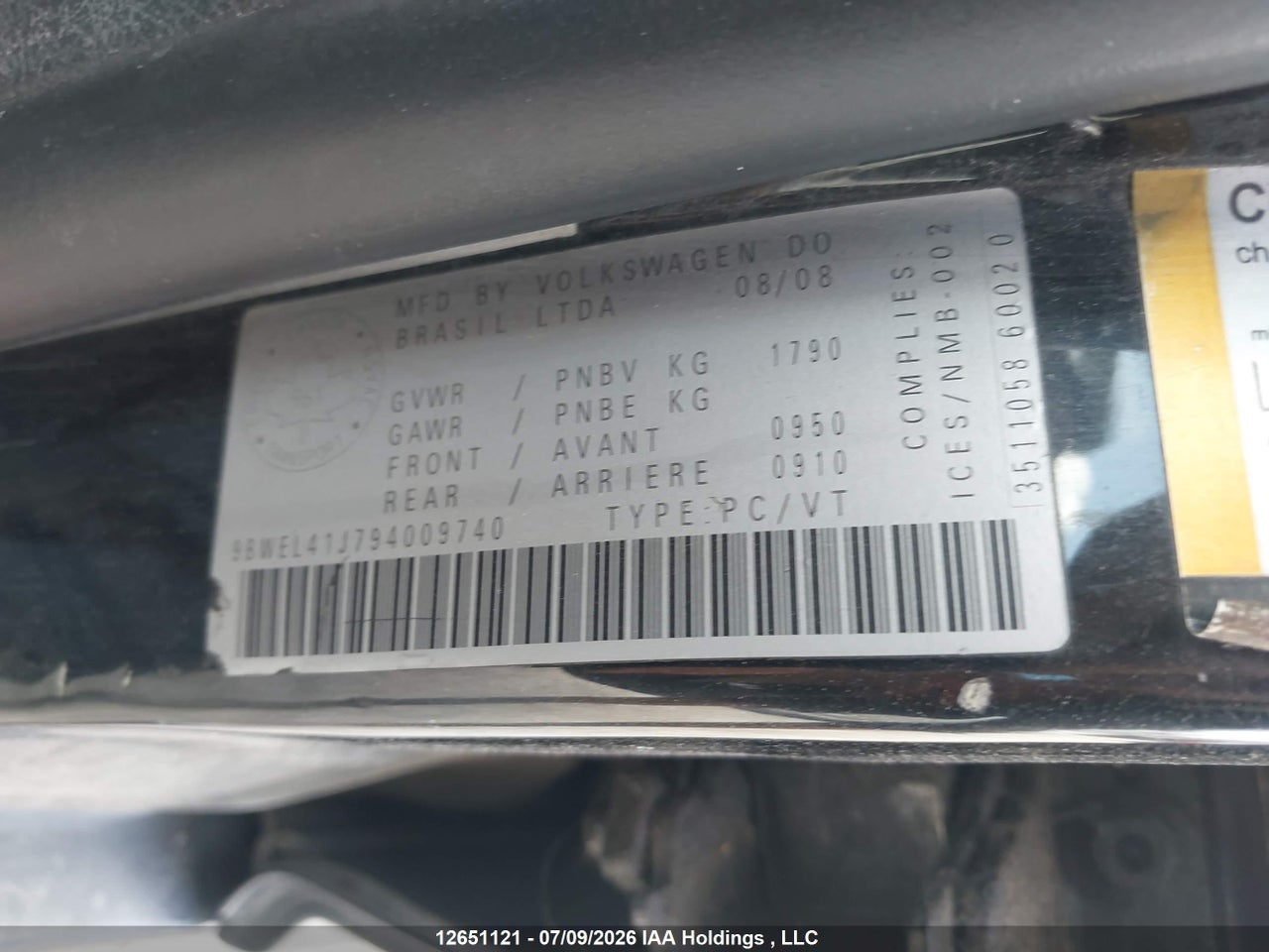 2009 VOLKSWAGEN CITY GOLF thumbnail 10