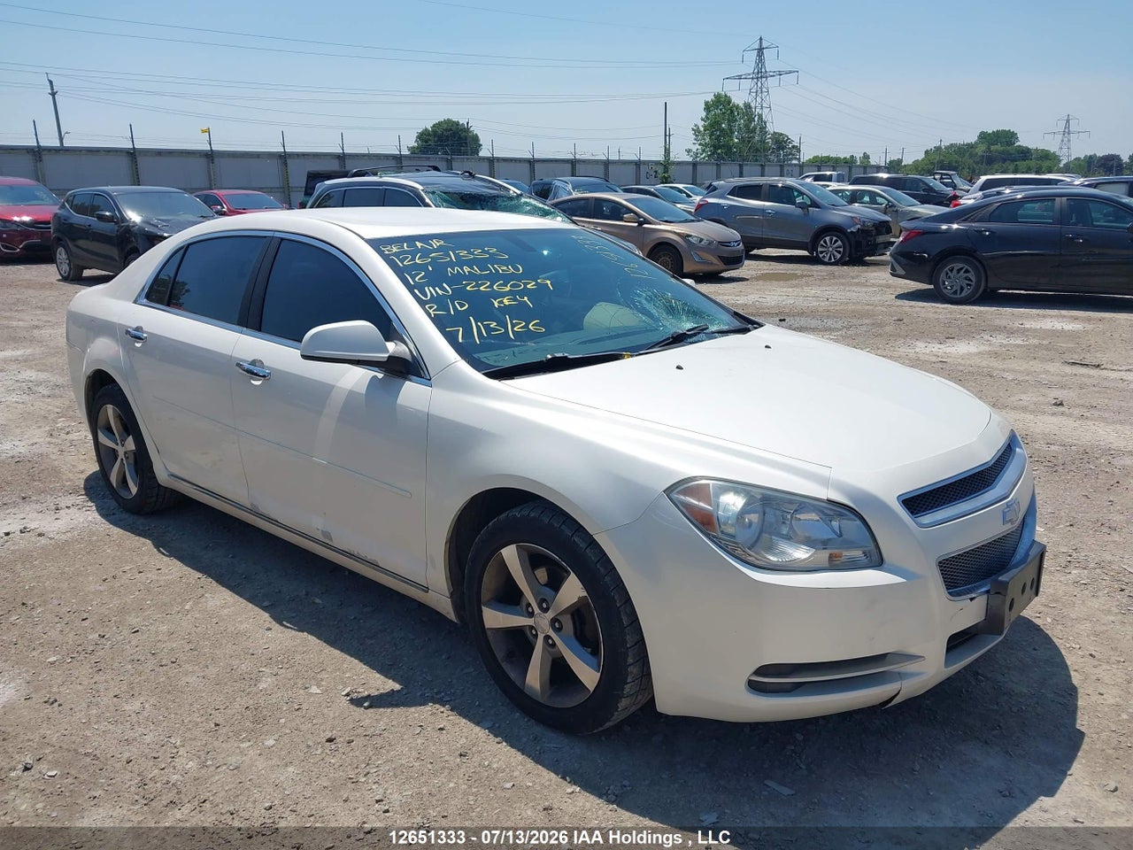 2012 CHEVROLET MALIBU thumbnail 2