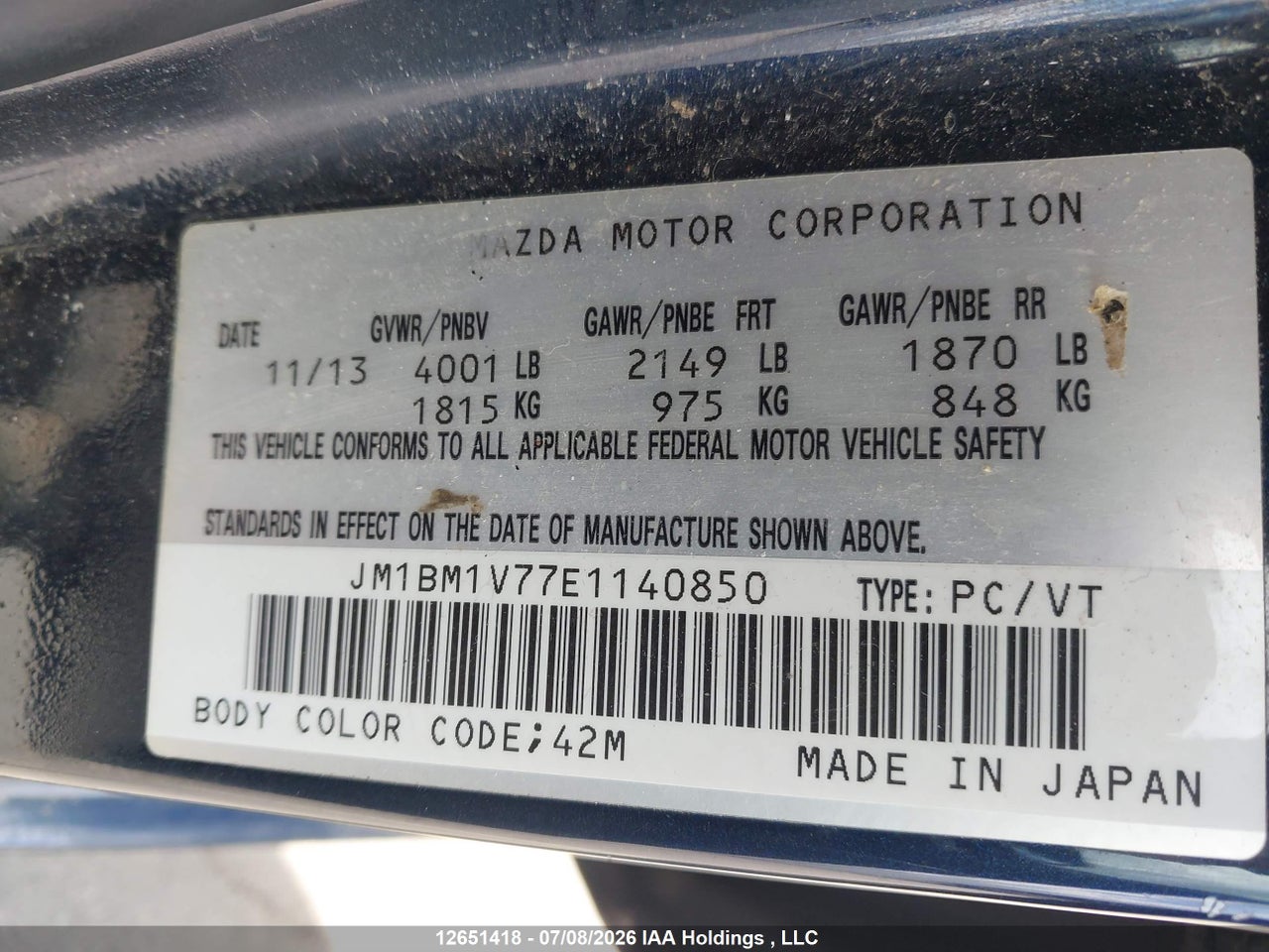 2014 MAZDA MAZDA3 GS-SKY thumbnail 10