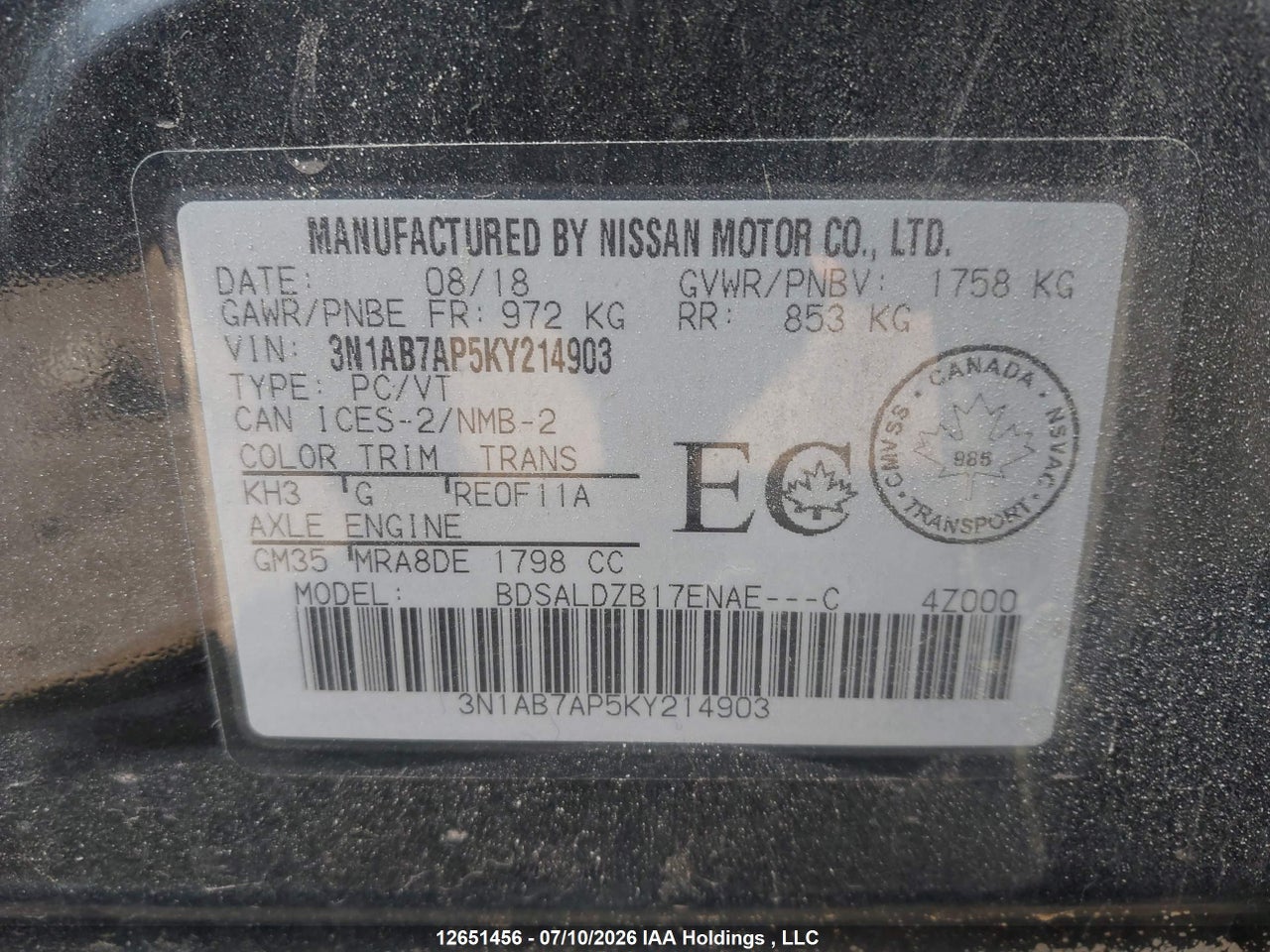 2019 NISSAN SENTRA thumbnail 10