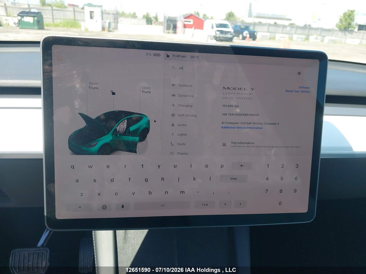 2022 TESLA MODEL Y LONG RANGE thumbnail 8