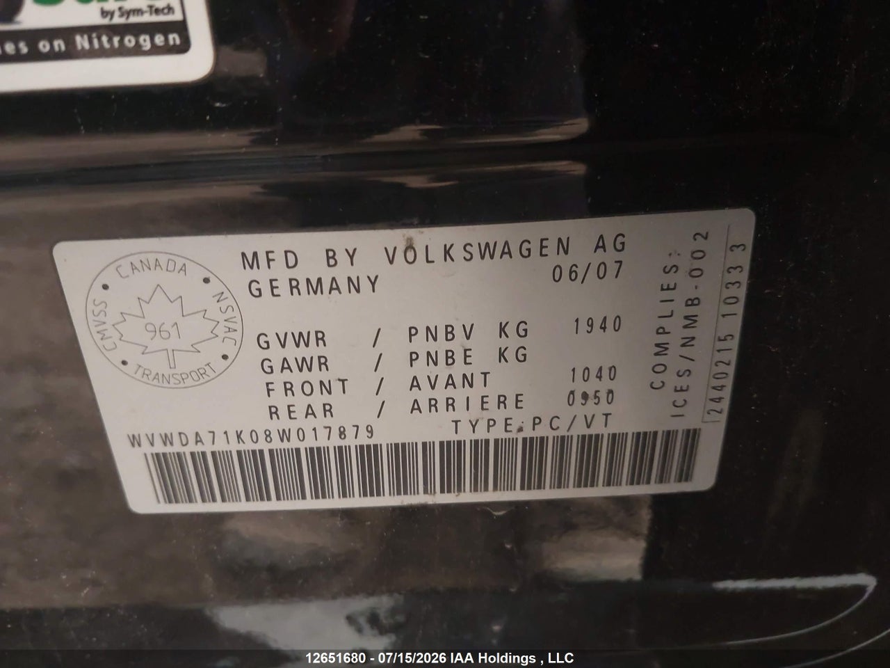 2008 VOLKSWAGEN RABBIT thumbnail 10