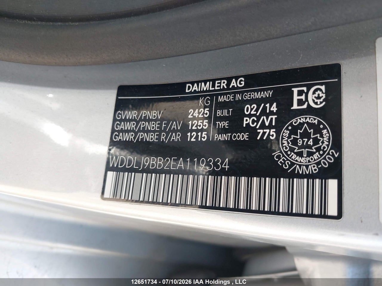 2014 MERCEDES BENZ CLS 550 thumbnail 10