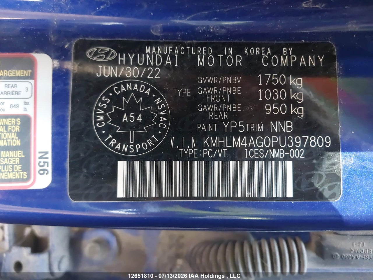 2023 HYUNDAI ELANTRA PREFERRED IVT WITH TECH PACKAGE thumbnail 10