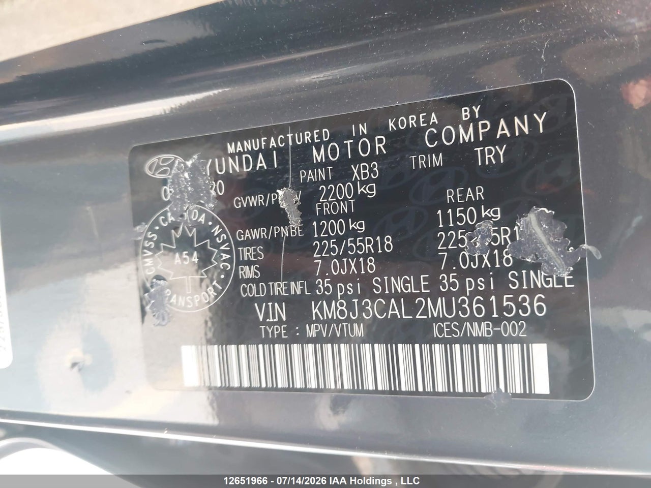 2021 HYUNDAI TUCSON LIMITED/SEL/SPORT/ULTIMATE/VALUE thumbnail 10