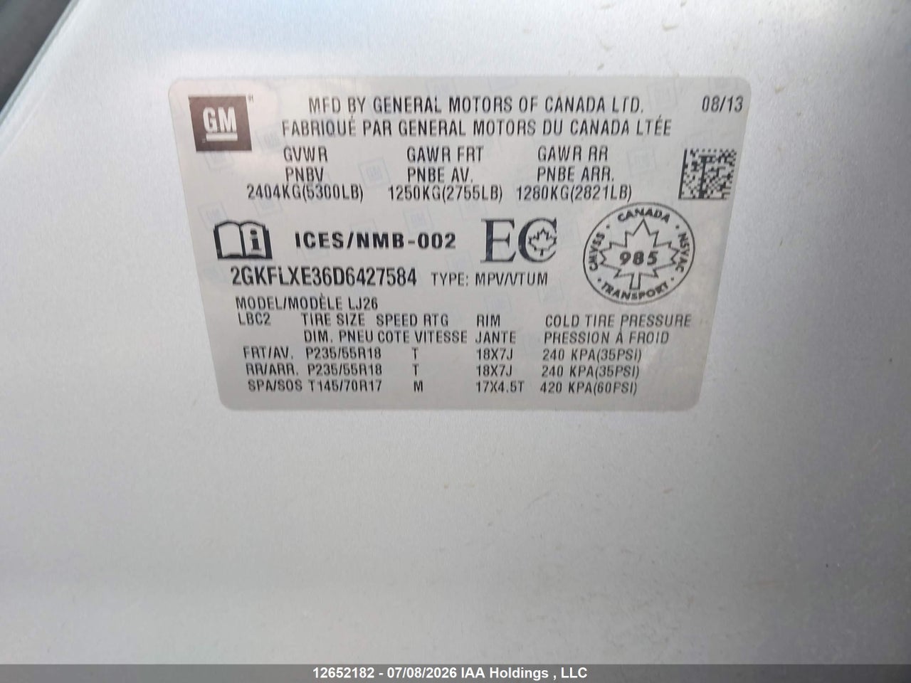 2013 GMC TERRAIN SLT-2 thumbnail 10