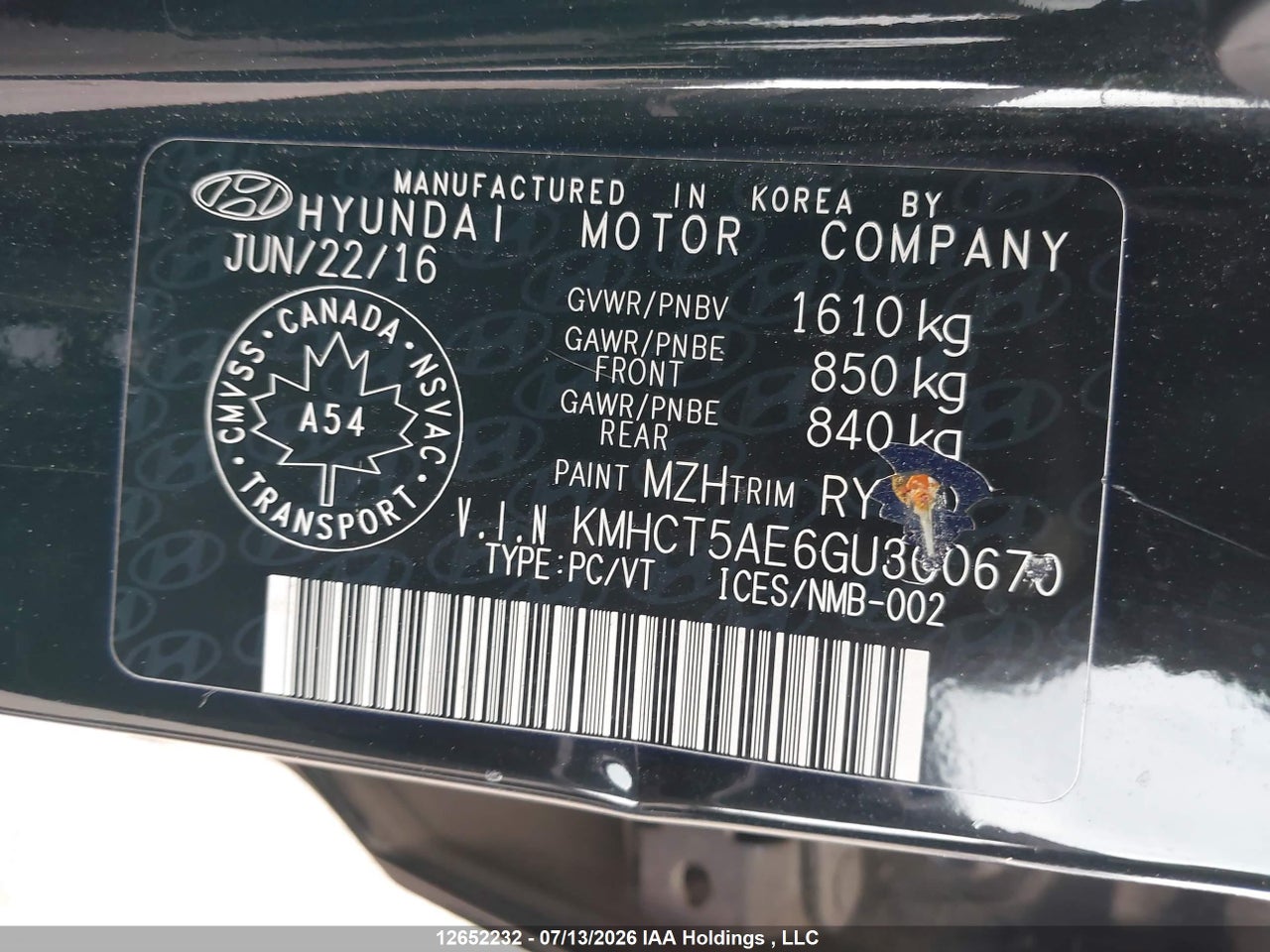 2016 HYUNDAI ACCENT SE thumbnail 10