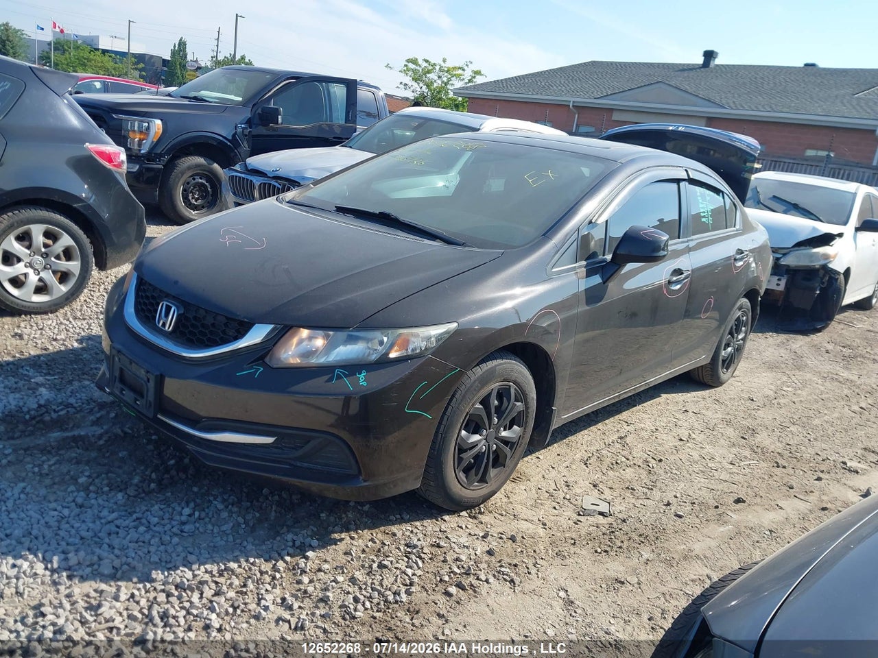 2013 HONDA CIVIC EX 4DR thumbnail 3